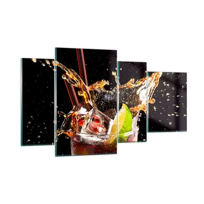Produktbild von Bilder auf glas - Trinken saft cocktail nachtisch - 120x70cm - Glasbilder - Wandbilder - Kunstdruck - zum Aufhängen bereit - Wanddekoration aus Glas - Glas Bilder - Wandbild auf Glas - GDL120x70-2223