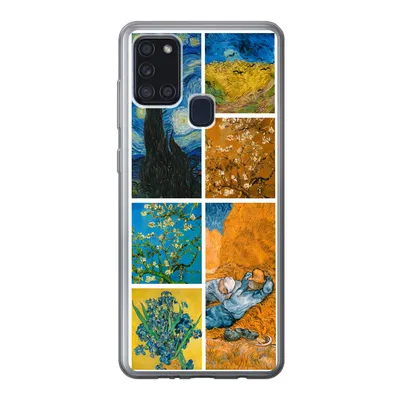 Produktbild von MuchoWow® Handyhülle Schutzhülle Hülle für Samsung Galaxy A21s Van Gogh - Collage - Alte Meister Silikon Softcase Handy Hülle - Hartschale