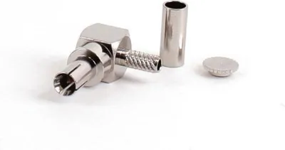 Obrázek produktu pro TS9 úhlový konektor pro krimpování pro koaxiální kabel RG174