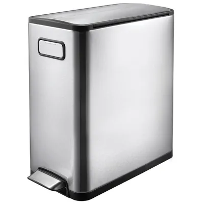 Produktbild von EKO - Ecofly Treteimer 20 Liter - Stainless steel Plastic - Matt Edelstahl