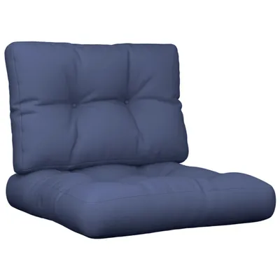 Obrázok produktu pre vidaXL Súprava vankúšov Pallet navy blue 60x40x12 cm látka