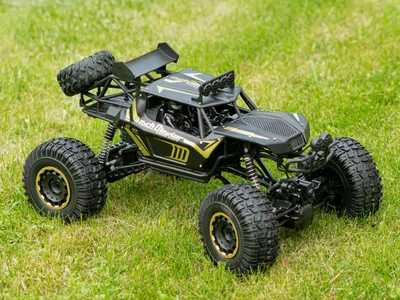 Image de Voiture télécommandée 2,4 GHz, échelle 1:8, 51 cm, métal noir
