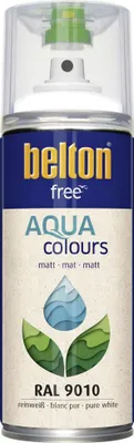 Produktbild von Belton Free PolyurethanSprühlack Ral 9010 reinweiss matt 400 ml