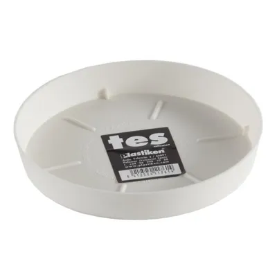 Produktbild von Plastiken Runder Übertopf 14 Cm Weiß  Weiß One Size