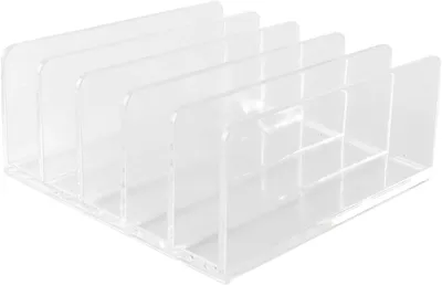 Produktbild von Briefhalter 12,2 x 12,2 x 5,3 cm, 5 Fächer, Acryl, transparent, für Büro
