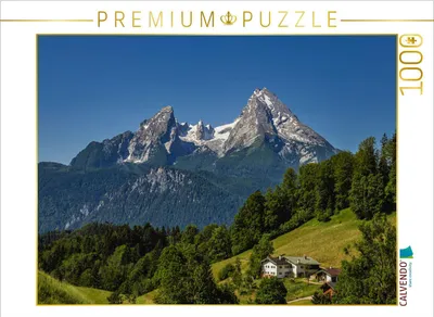 Produktbild von CALVENDO Puzzle Der Watzmann in den Berchtesgadener Alpen | 1000 Teile Lege-Größe 64x48cm Foto-Puzzle für glückliche Stunden