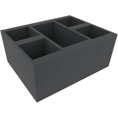 Image de Insert en mousse de 145 mm avec 5 compartiments pour miniatures et maquettes