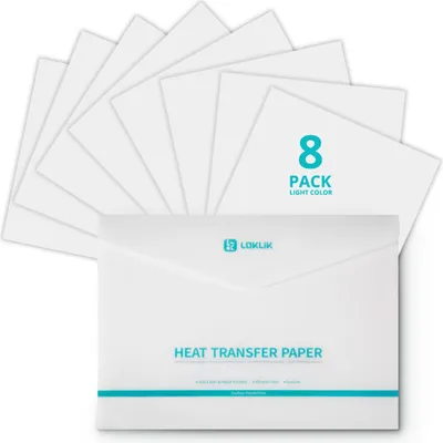 Obrázok produktu pre LOKLiK Hitzetransferpapier - Light - 8er Pack