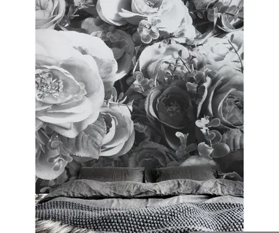 Produktbild von Coloray Fototapete 290x290 cm Latextapete Magicstick - Retro-Rosen-Design.