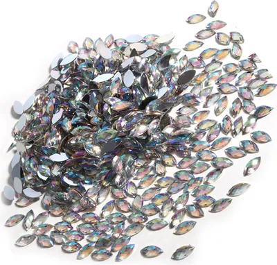 Zdjęcie produktu dla Kryształowe oczy konia 7x15mm płaski tył 500 sztuk do odzieży etui na telefony komórkowe scrapbooki materiały rzemieślnicze DIY sztuka i rzemiosło