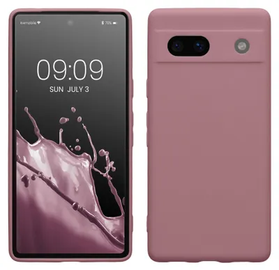Produktbild von kwmobile Handyhülle für Google Pixel 7a Hülle - weiches Handy Silikon Case - Schutzhülle Cover - Altrosa matt