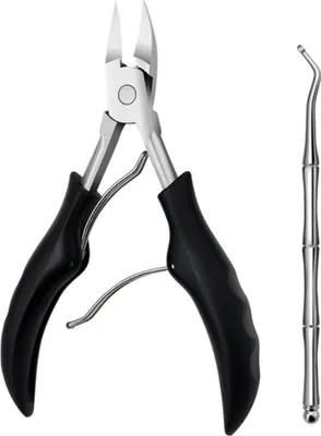 Produktbild von 2 Stš¹ck eingewachsene Zehennagel-Werkzeuge Kit Edelstahl Nagel Nagelhautzange Eingewachsene N?gel Clipper Lifter Fingernagel Zehennagelschere fš¹r eingewachsene und dicke N?gel