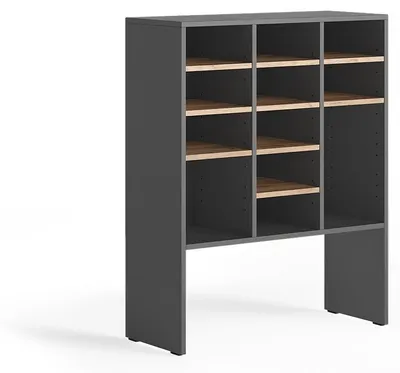 Immagine prodotto di Scarpiera Vicco Hermia Antracite/Rovere dorato 78.6 x 99 cm Con 12 scomparti aperti, Model 62578