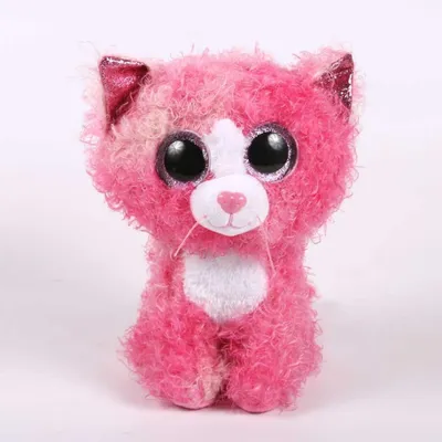 Zdjęcie produktu dla Beanie Boos Reagan - różowy kot pluszowy 25 cm