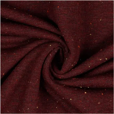 0,5m Sweat-Stoff Cosy Colours Meterware Oeko-Tex Sweatstoff Sweat bordeaux