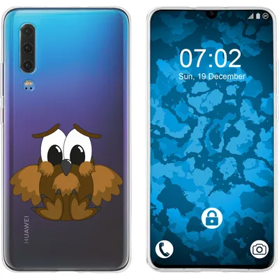 Produktbild von PhoneNatic Case kompatibel mit Huawei P30 Silikon-Hülle Cutiemals M9
