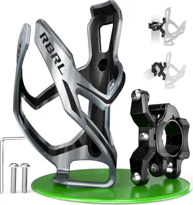 Obrázok produktu pre RBRL košík na fľašu na bicykel - košík na fľašu s držiakom na horský, cestný bicykel, kočík - sivý