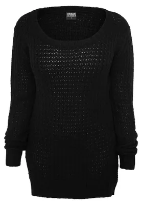 Productafbeelding van Urban Classics - Jumpsuit met wijde opening voor dames, model TN178 (maat M), kleur zwart