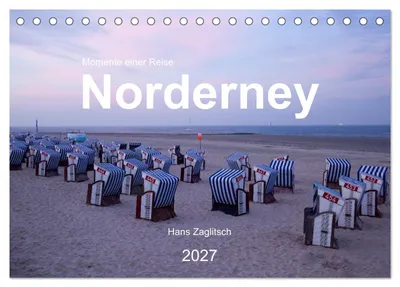 Produktbild von Norderney - Momente einer Reise (Tischkalender 2027 DIN A5 quer), CALVENDO Monatskalender