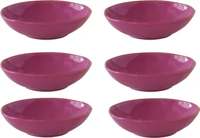 Produktbild von 6er Set Suppenteller, Pastaschalen INTERIORS burgundy urban pink EASY LIFE