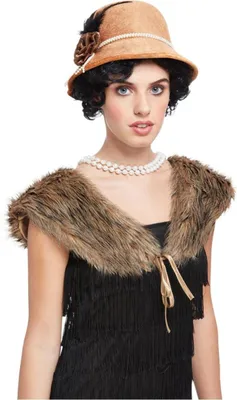 Image de Smiffys - Set d'accessoires de déguisement "20s Deluxe" pour femme SM2668 (Taille unique) (Marron)