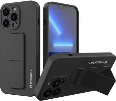 Produktbild von Wozinsky Kickstand Case Silikonhülle Mit Stand Iphone 13 Mini Schwarz