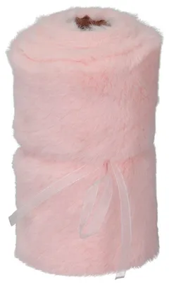 Immagine prodotto di Runner da tavola in pelliccia rosa, runner da tavolo in Pelliccia sintetica 15 x 200 cm