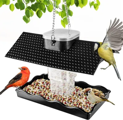 Produktbild von Vogelfutterspender, robust, hängend, faltbar, für Balkon, Garten, Terrasse