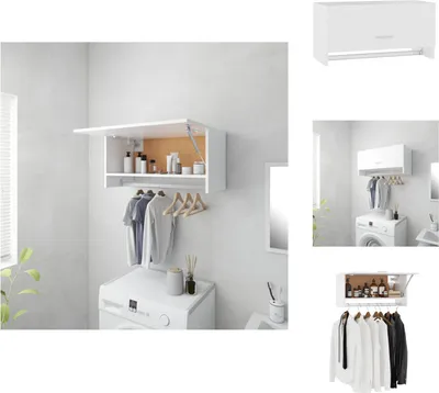 Produktbild von vidaXL Kleiderschrank Weiß 70x32,5x35 cm Holzwerkstoff -  Kleiderschränke
