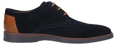 Imagen del producto de Bugatti. Zapatos de hombre. Calzado de negocios. Elegantes zapatos de cordones. Color azul. Para uso casual
