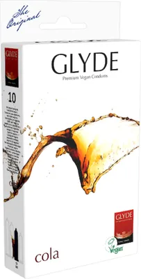 Produktbild von Glyde Ultra Single: Cola, 10 vegane Kondome (schwarz)