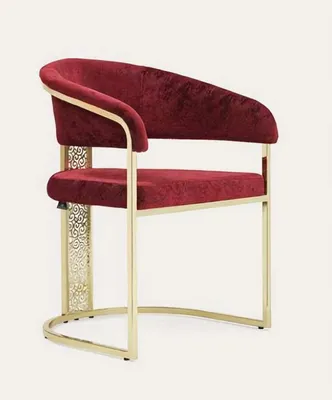 Image de Esszimmerstuhl Rot Gold Edelstahl Glänzend Prächtig Massiv Attraktiv Luxus