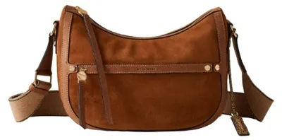 Image de BORBONESE - Sac Luna Small en daim - Taille unique