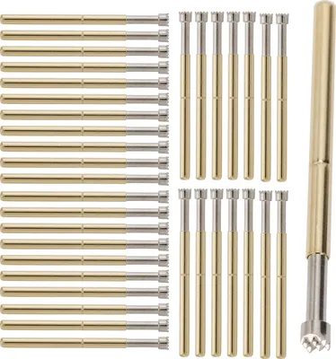 Image de 100Pcs Spring Test Probe Testing Contact Pin 9 Claws 2mm Industrial Supplies P125?H