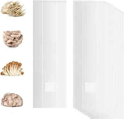 Zdjęcie produktu dla Przezroczyste worki do uprawy roślin, 10 sztuk, 32x65 cm, oddychające, idealne do ogrodu i uprawy zbóż