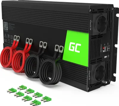 Productafbeelding van Green Cell spanningsomvormer, 12V > 230V, 3000/6000W
