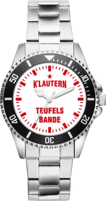 Produktbild von KIESENBERG Herrenuhr Armbanduhr Kaiserslautern Geschenk Fan Artikel Zubehör Fanartikel Analog Quartz Uhr 6032