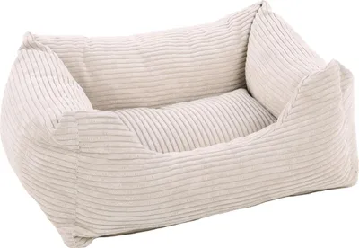 Produktbild von Flamingo Hundebett Velluto rechteckig beige, Maße: 65 x 50 x 20 cm