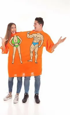 Produktbild von Verkleidung für Erwachsene Double M/L Orange Strand
