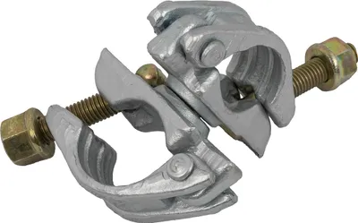Produktbild von GeZu Impex® Drehkupplung Leicht Gerüstschelle 48 x 48 mm mit Bundmutter SW 22 Kupplung Doppelschelle 360°, Gerüstkupplung