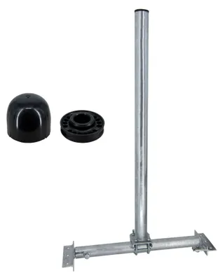 Produktbild von PremiumX SOLID X85-48 Dachsparrenhalter galvanisch verzinkt Mastkappe rund