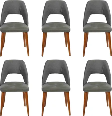 Obrázok produktu pre Stuhl Designer 6x Stühle Holzstuhl Esszimmerstuhl Luxus Holz Möbel