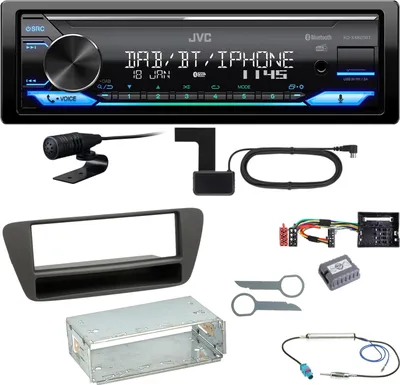 Produktbild von JVC KD-X482DBT Bluetooth Digitalradio DAB+ Einbauset für Audi Q3 8U