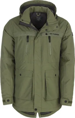 Produktbild von Dry Fashion Herren Funktionsparka Aalborg gefüttert - Funktionsjacke Winterjacke wind- und wasserdicht in Oliv Größe S