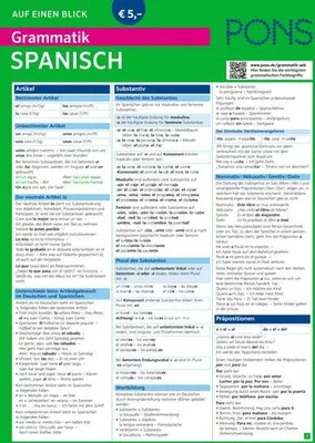 Zdjęcie produktu dla PONS Grammatik auf einen Blick Spanisch