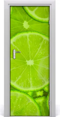 Produktbild von Tulup Türaufkleber 75x205 cm Dekorative Aufkleber Selbstklebend Wasserdichte Tapete Abnehmbar Schlafzimmer Wohnzimmer Wohnkultur - Limette