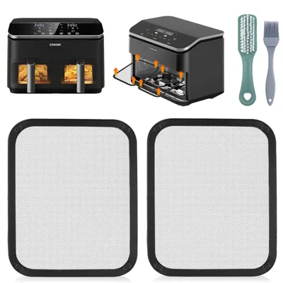 Produktbild von Edelstahl-Deckel für Airfryer, 2 Stück