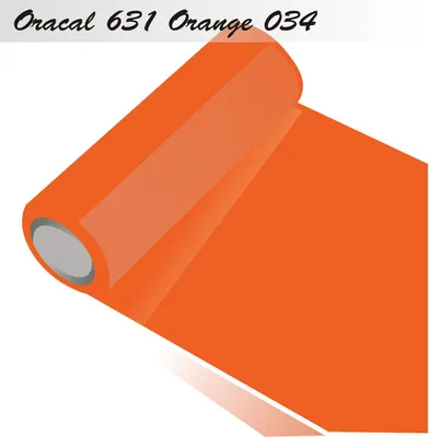 Produktbild von Oracal 631 - Orafol matt - Plotterfolie - für Küchenschränke und Dekoration Folie 10m (Laufmeter) Rolle - 31,5 cm Folienhöhe - 34-orange + GRATIS ein Schmetterlingsset W400 von Indigos UG