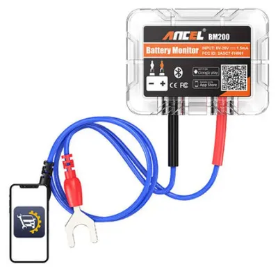 Immagine prodotto di Tester di batteria wireless Bluetooth Ancel Bm200 6-20 V Dc
