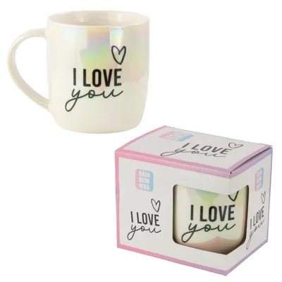 Produktbild von Tasse Rainbow Mug I Love you Porzellan 350ml